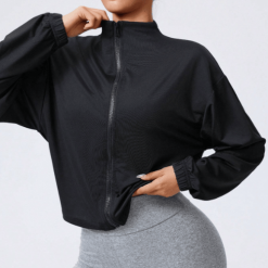 Women's Zip-Up Activewear Jacket – Lightweight & Breathable Fit
