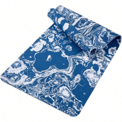 TPE Yoga Mat – Non-Slip, Eco-Friendly with Marble Pattern Design