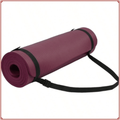 NBR Yoga Mat with Carrying Strap – Extra Thick & Lightweight Comfort