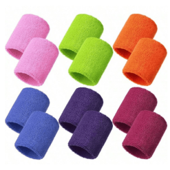 Terry Cloth Wristbands – Soft, Stretchy & Sweat-Absorbing Bracelets (Set of 2)