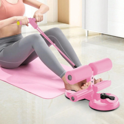 Adjustable Sit-Up Bar with Suction Base – Compact Home Workout Assistant