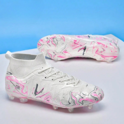 Elite Gradient Soccer Cleats – High Ankle Firm Ground Football Boots